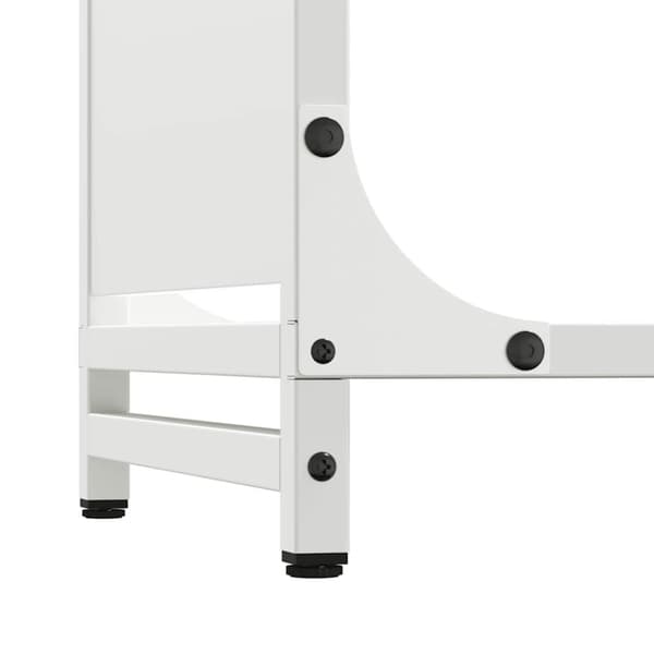 Vedställ vit 60x28x65 cm kallvalsat stål