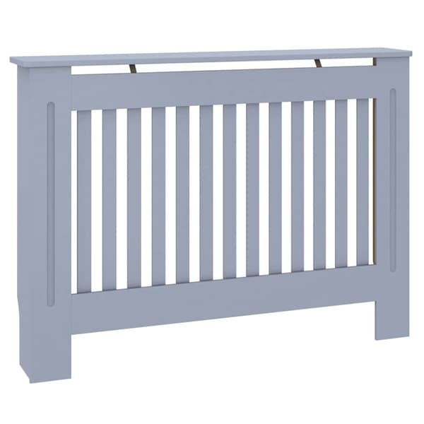 Radiatorlock 2 pcs Grå 112 x 19 x 81,5 cm Konstruerat trä