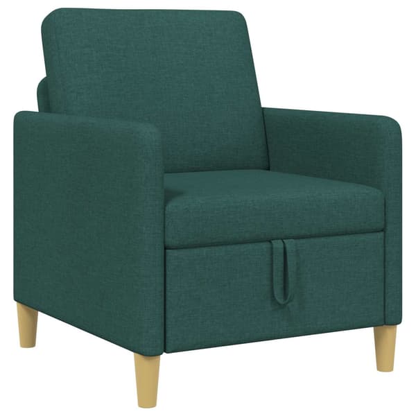 Soffa med förvaring Mörkgrön 72 x 78 x 87 cm Polyester