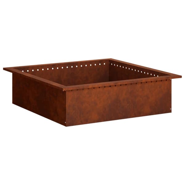 Eldstad ring Rostig 90 x 90 x 25 cm Väderbeständig stål