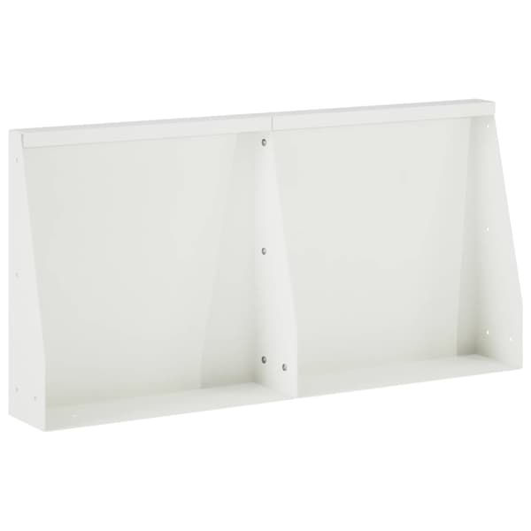 Stödvägg 2 st 40 x 12 x 30 cm Stål Vit