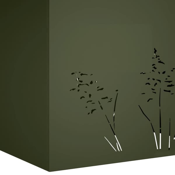 Trädgårdsplanterare 2 st Olivgrön 80 x 20 x 49 cm