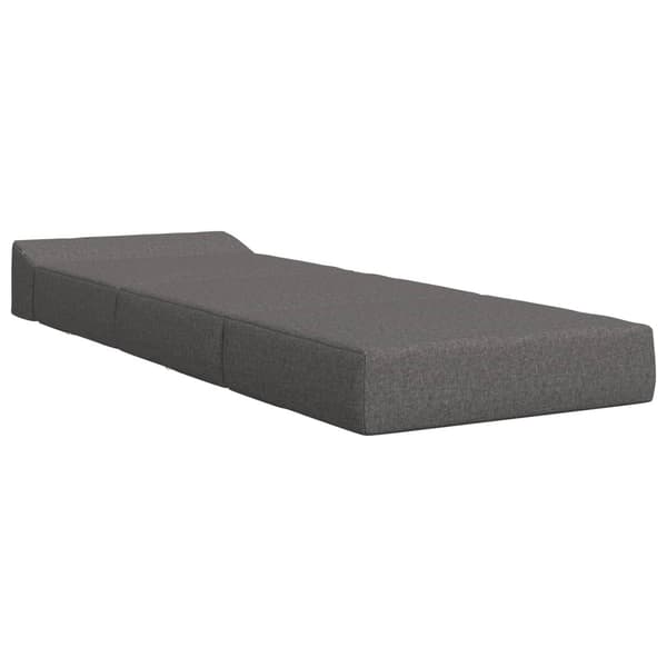 Fällbar Soffbed Ljusgrå 200 x 70 x 10 cm Tyg