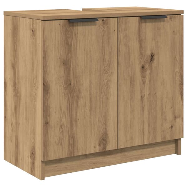 Badrumsmöbelset med låda 3 pcs Artisan Ek Konstruerat trä