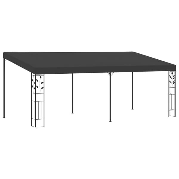 Väggmonterad paviljong 6x3x2,5 m antracit
