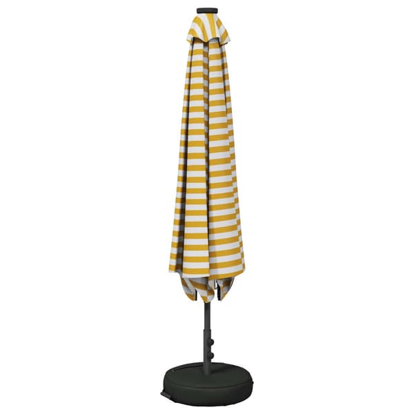 Trädgårdsparasol med LED Lampor 230 x 230 cm Polyester