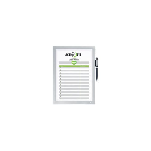 Magnetram självh DURAFRAME note A4 silv