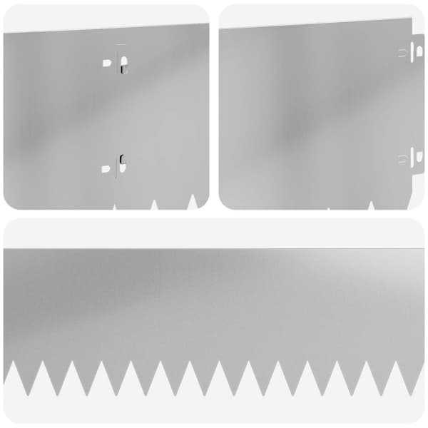 Kant för gräsmatta 30 pcs 103 x 20 cm Stål Silver