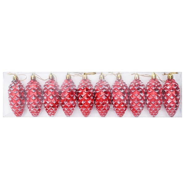 Julgran Kottboll 40 pcs Röd Plast
