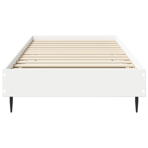 Sängram Vit 80 x 200 cm Konstruerat trä