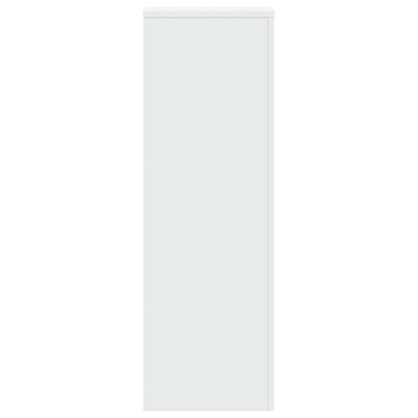 Växtställ vit 33x33x100 cm konstruerat trä