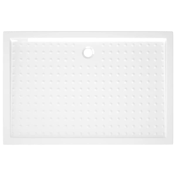 Duschkar med prickar vit 80x120x4 cm ABS