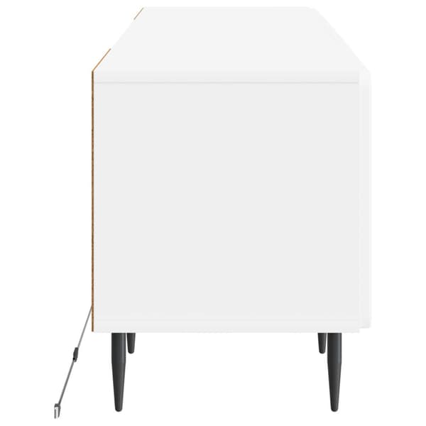 LED TV-skåp Vit Konstruerat trä