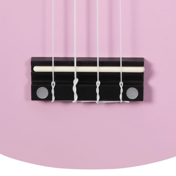 Sopranukulele med väska för barn sopran rosa 23"
