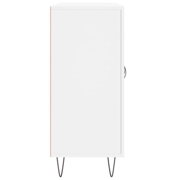 Skänk vit 90x34x80 cm konstruerat trä