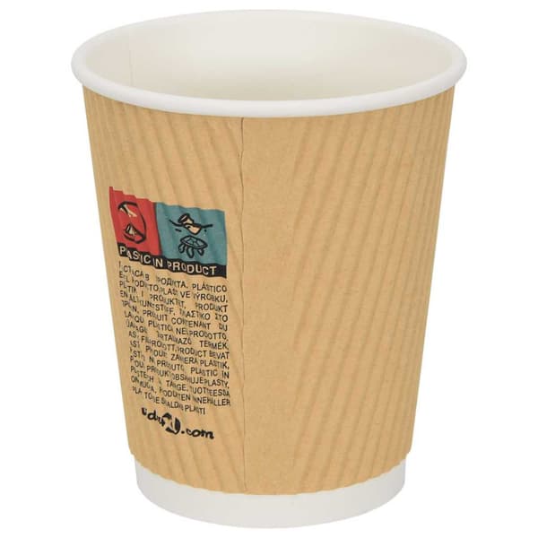 Kaffekoppar i papper 500 st 8oz 200ml brun