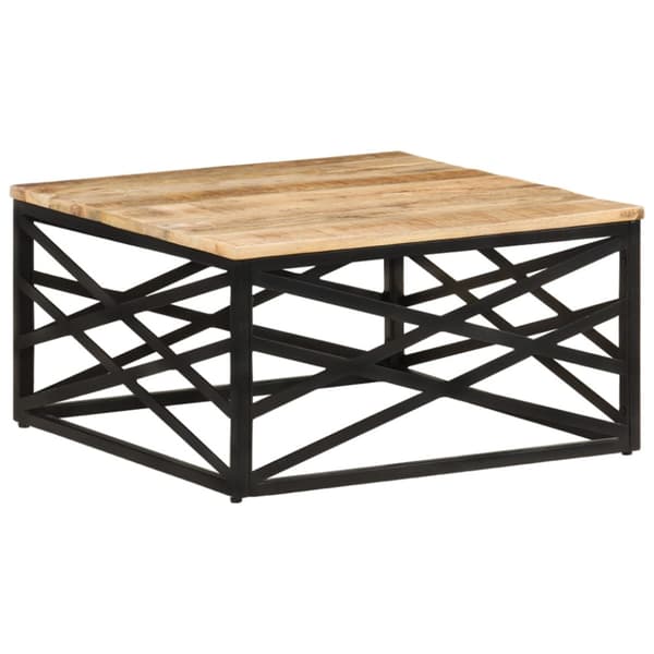 Soffbord 68x68x35 cm massivt mangoträ
