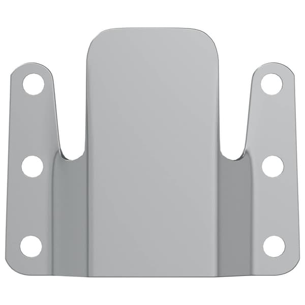 Flush Mount-Bracket 2 pcs Silver 75 x 66 x 1,4 mm Stål