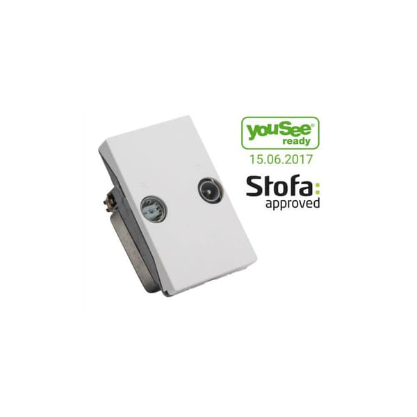 Wall Outlet FM/TV TD 260E White