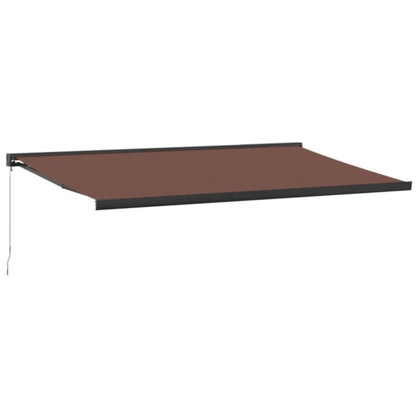 Markis manuellt infällbar 500x300 cm brun