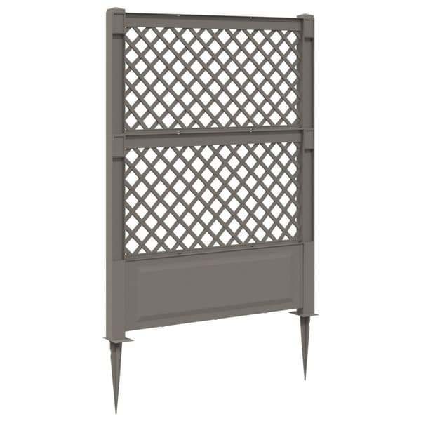 Trellis med spik Grå 99 x 6 x 165 cm PP