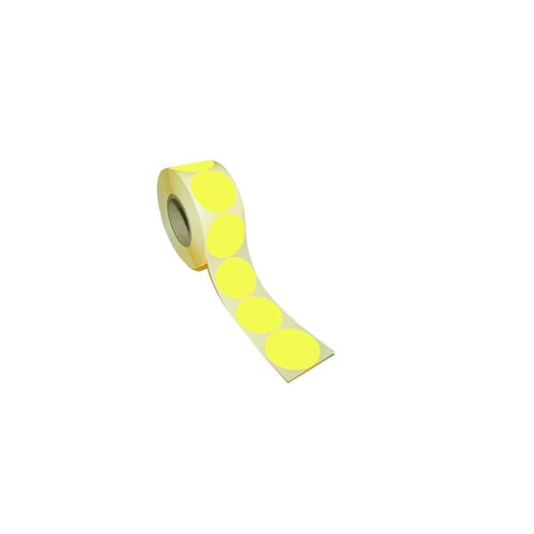 Etikett rund 40mm gul 500/fp