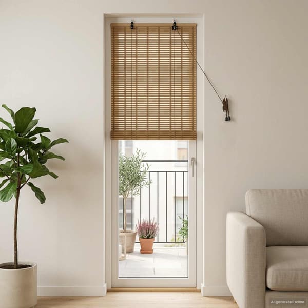 Rullgardin Natur 40 x 220 cm Bambu
