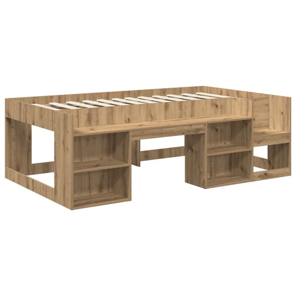 Barnsängsram med förvaring Artisan-ek 90 x 200 cm