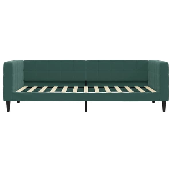 Dagbädd utdragbar mörkgrå 90x200 cm sammet