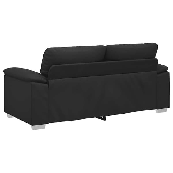 2-sitssoffa svart 180x81x84 cm konstläder