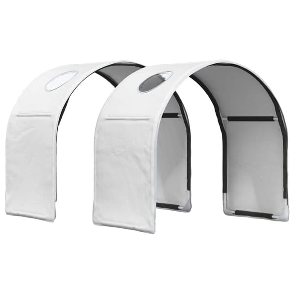 Sängtunnel 2 pcs Vit 211 x 52,5 x 2 cm Polyester