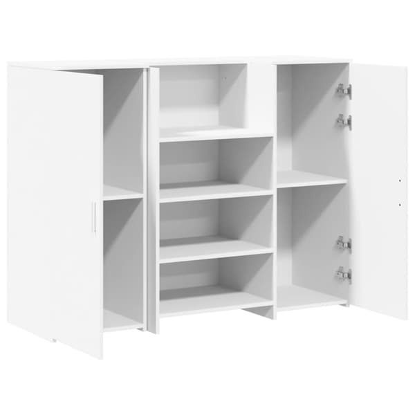 Receptionsdisk vit 135x50x103,5 cm konstruerat trä
