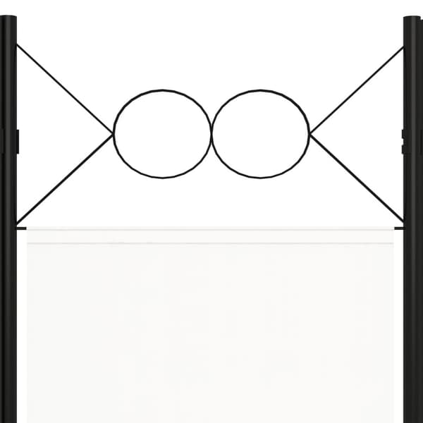 Rumsavdelare 6 paneler vit 240x180 cm