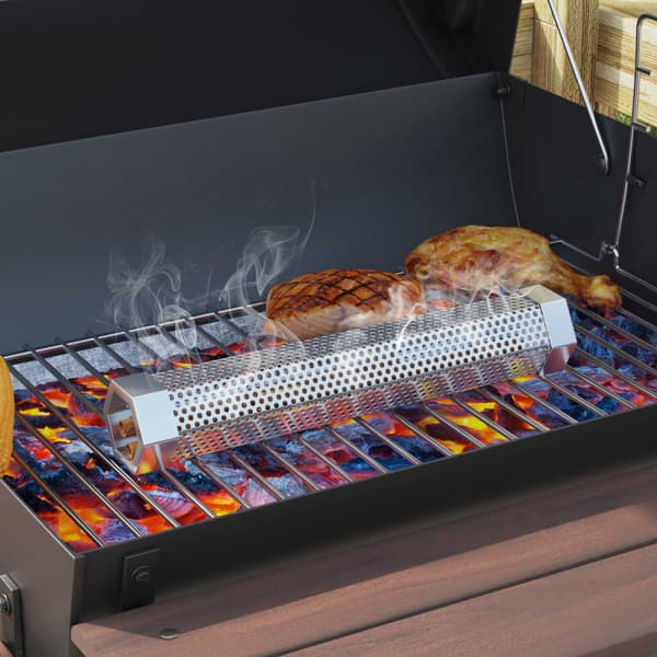 Utomhusgrill Ø 40 x 80 cm Stål Svart