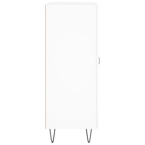Skåp vit 69,5x34x90 cm konstruerat trä