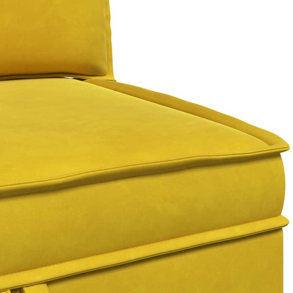 Soffa med förvaring Gul Sammet