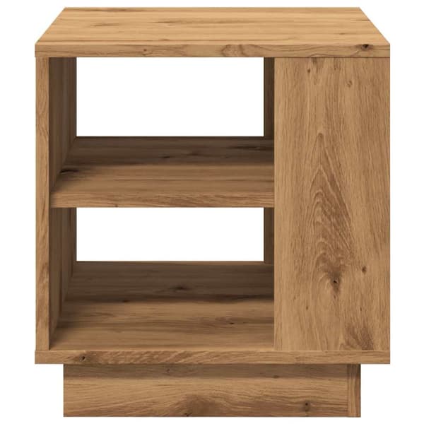 Soffbord artisan ek 40x40x43 cm konstruerat trä