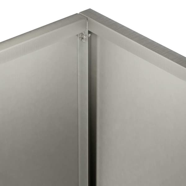 Trädgårdsplanterare Silver 80 x 30 x 40 cm Rostfritt stål