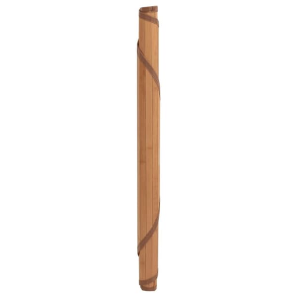 Matta rund natur 80 cm bambu