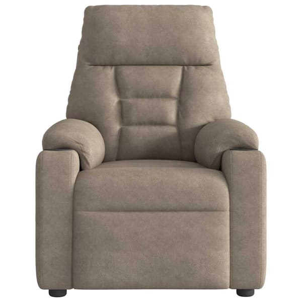 Reclinerfåtölj taupe mikrofibertyg