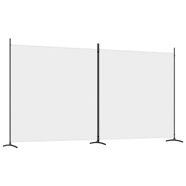 Rumsavdelare 2 paneler vit 348x180 cm tyg