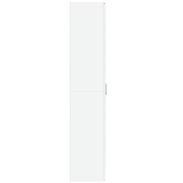 Högskåp vit 70x35x180 cm konstruerat trä