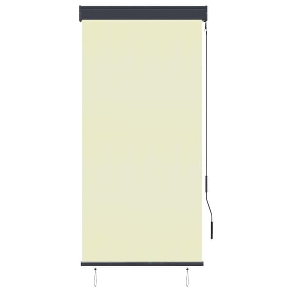 Rullgardin utomhus 80x250 cm gräddvit
