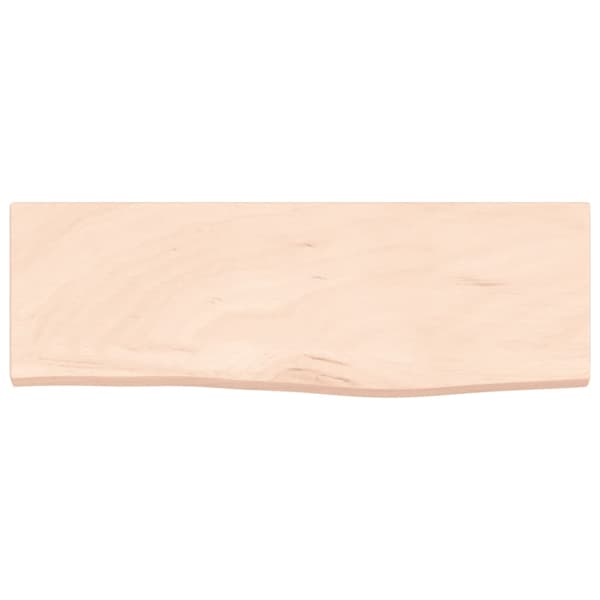 Hyllplan 60x20x2 cm obehandlad massiv ek