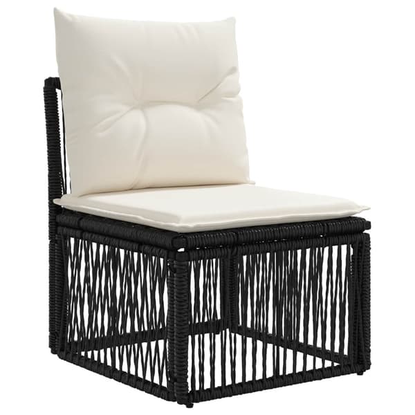 Trädgårdsoffset 13 pcs Svart konstrotting