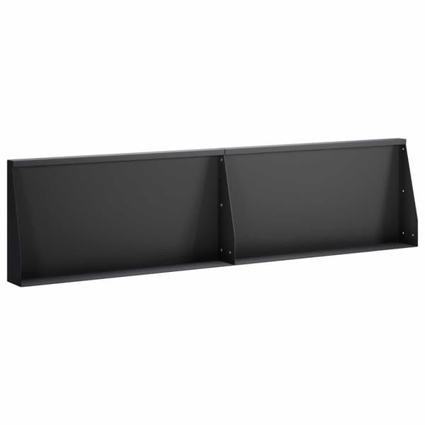 Stödvägg 2 st 80 x 12 x 30 cm Stål Svart