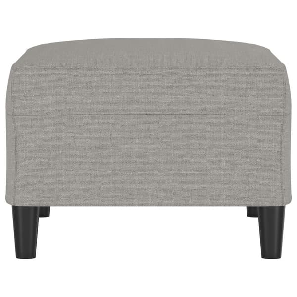 Fotpall Ljusgrå 70x55x41 cm tyg