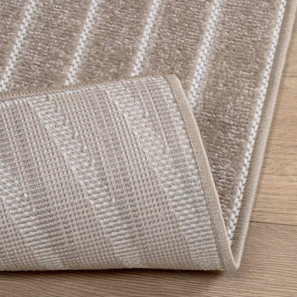 Områdesmattor Rektangulär PALMERAS Beige 340 x 240 cm Polyester