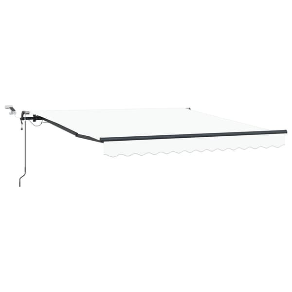 Markis tyg med Vit 300 x 250 cm Polyester