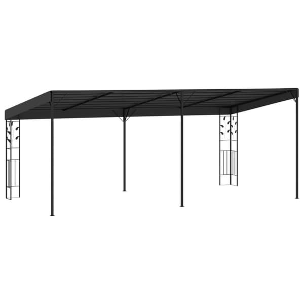 Väggmonterad paviljong 6x3x2,5 m antracit